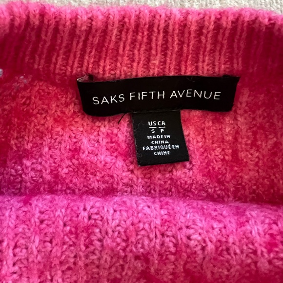 Saks Fifth Avenue Pink Sweater - Picture 5 of 6